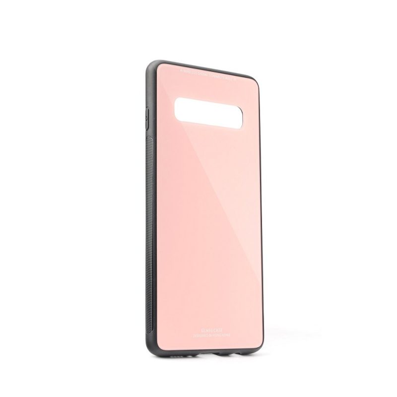 Sklenený kryt Glass Case ružový – Samsung Galaxy S20 Plus 