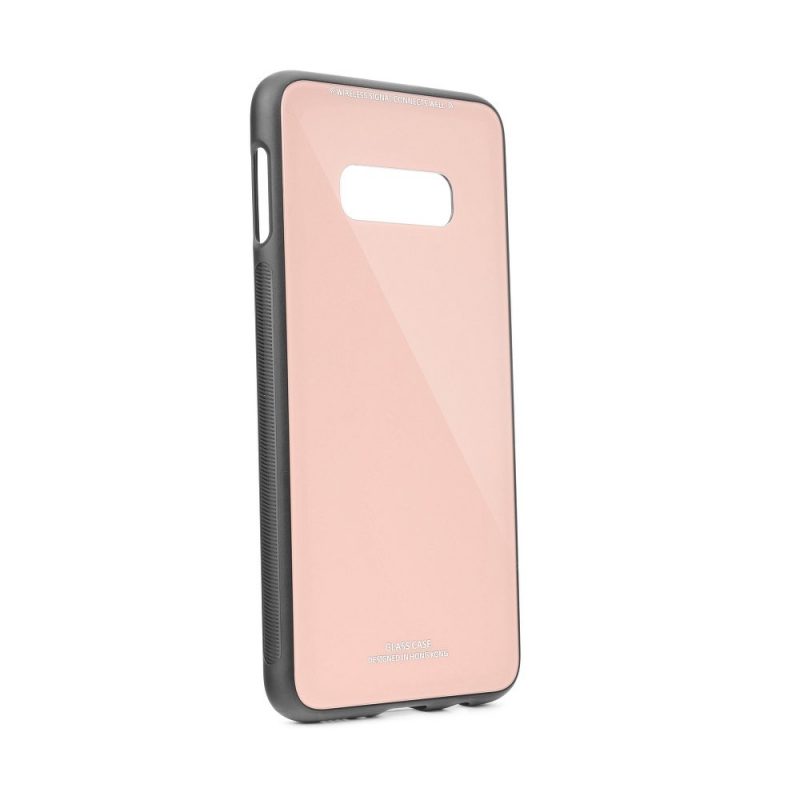Sklenený kryt Glass Case ružový – Samsung Galaxy S20