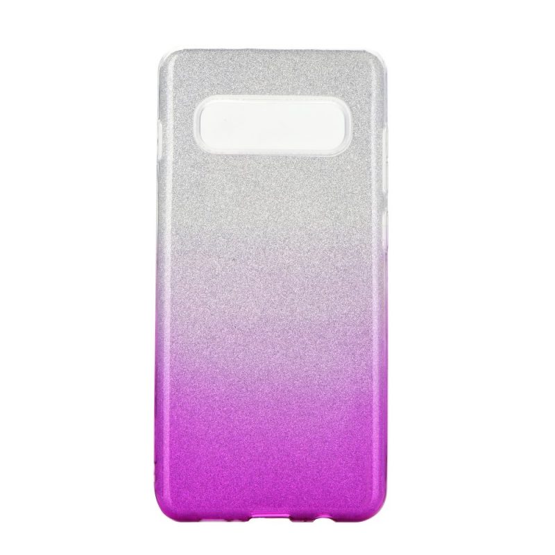Ligotavý Kryt Forcell Shining transparentno-ružový – Samsung Galaxy S20 Plus 