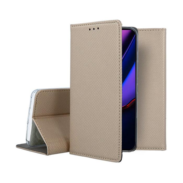 Knižkové puzdro Smart Case Book zlaté – Samsung Galaxy S21
