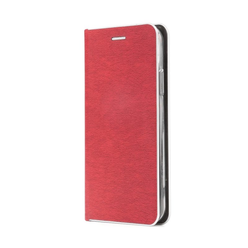 Knižkové puzdro Luna Silver Book červené – Samsung Galaxy A32 