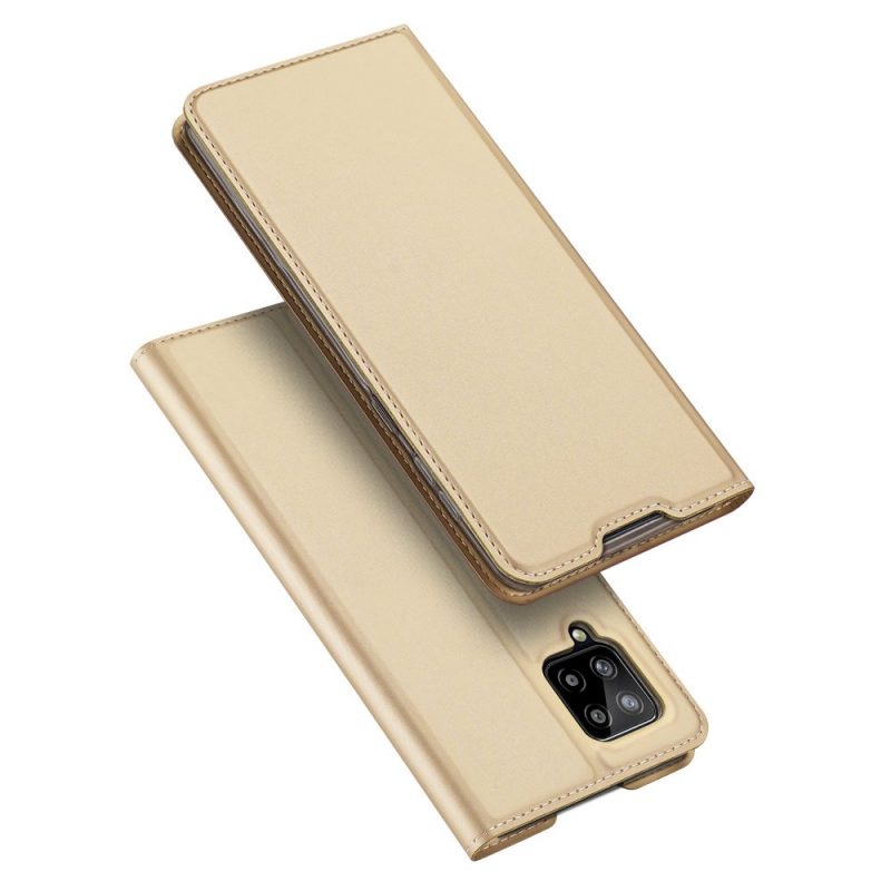 Peňaženkové puzdro Dux Ducis Skin Pro zlaté – Samsung Galaxy A42 5G