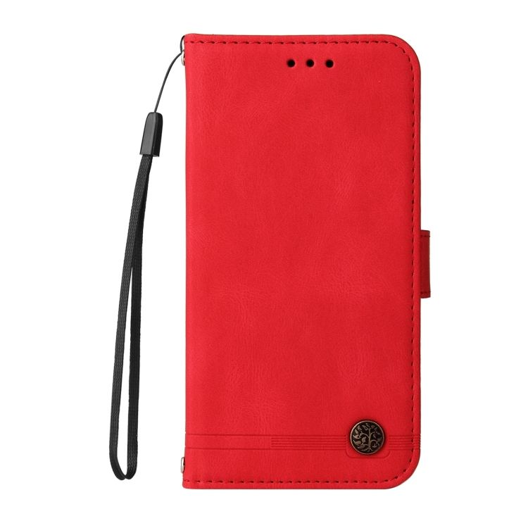 Knižkové puzdro Skin Feel case červené – Xiaomi 11T / 11T Pro