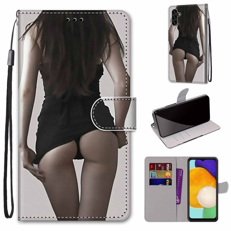 Knižkové puzdro Trendy Cross case Sexy žena – Samsung Galaxy A13 5G