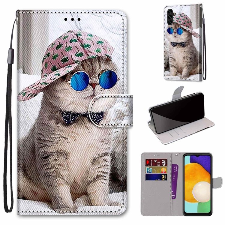 Knižkové puzdro Trendy Cross case Super Mačka – Samsung Galaxy A13 5G