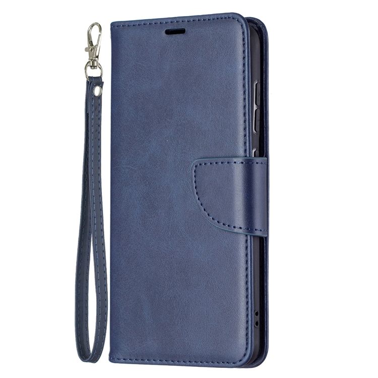 Peňaženkové puzdro Retro Lambskin modré – Samsung Galaxy S21 FE