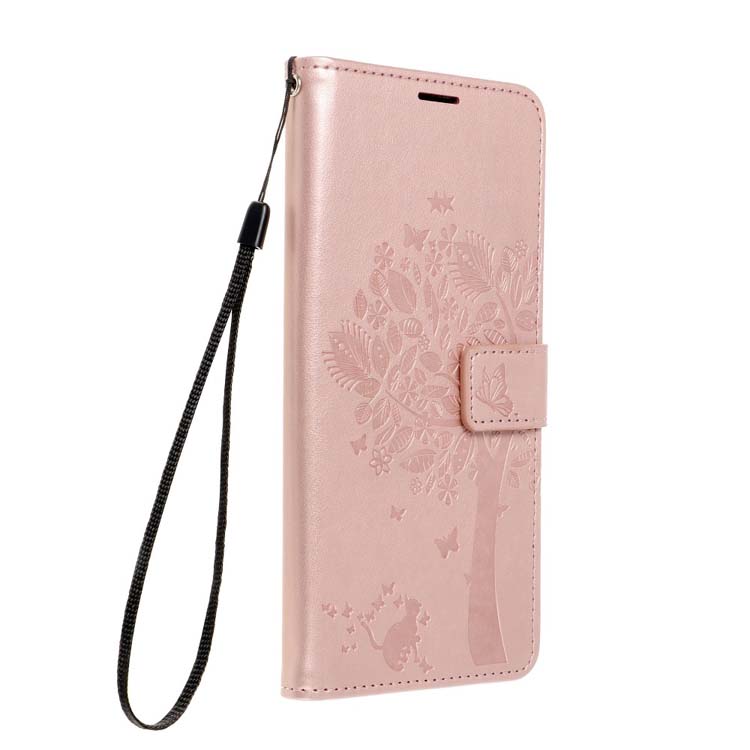 Peňaženkové puzdro Mezzo tree ružové – Samsung Galaxy S22 Ultra