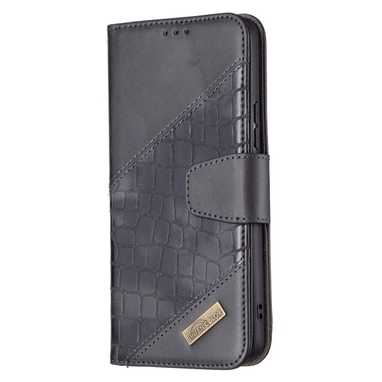 Peňaženkové puzdro Crocodile Texture čierne – Samsung Galaxy A53 5G