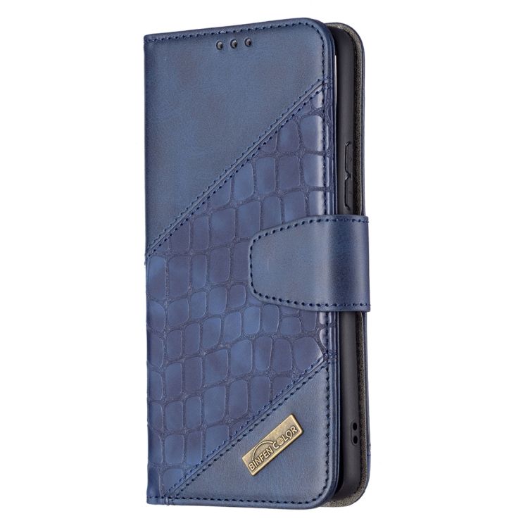 Peňaženkové puzdro Crocodile Texture modré – Samsung Galaxy A53 5G