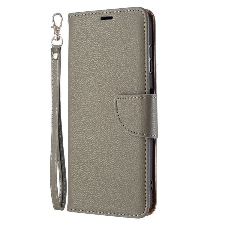 Peňaženkové puzdro Fancy Litchi sivé – Nokia G10 / G20