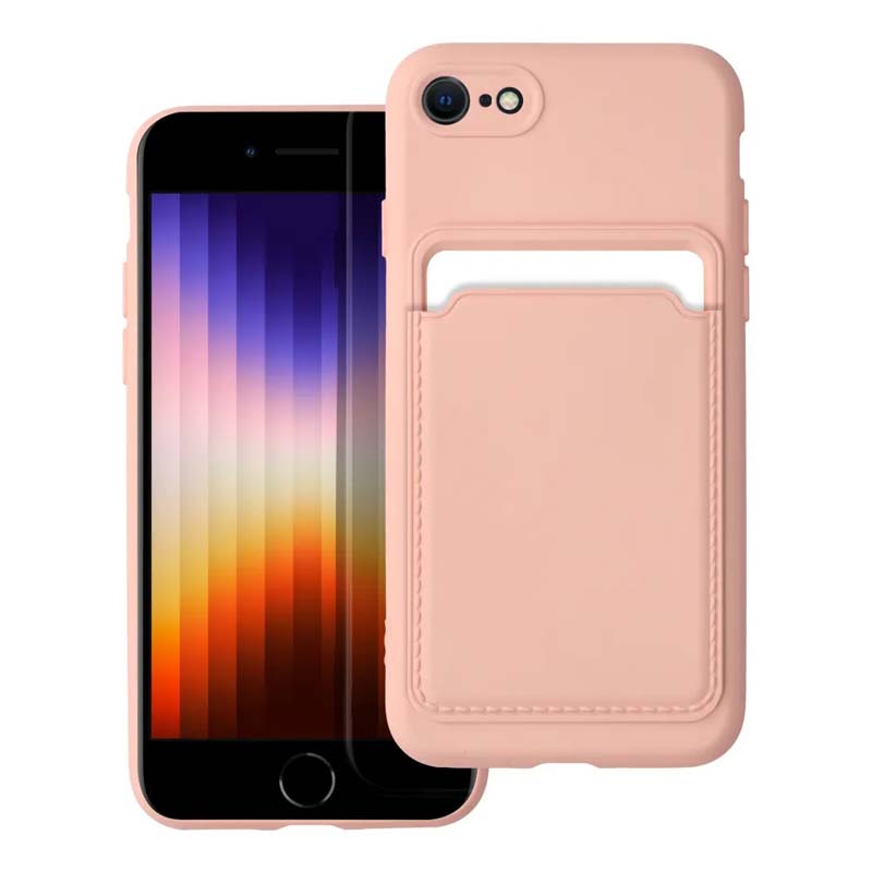 Zadný kryt Card Case ružový – iPhone 7 / 8 / SE 2020