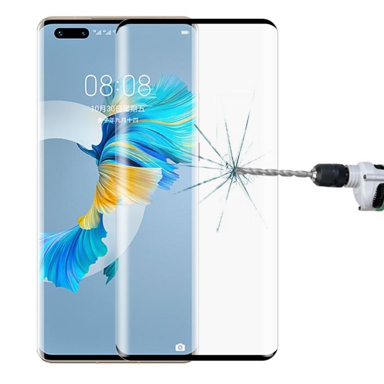 Tvrdené sklo celopovrchové čierne – Huawei Mate 40 Pro