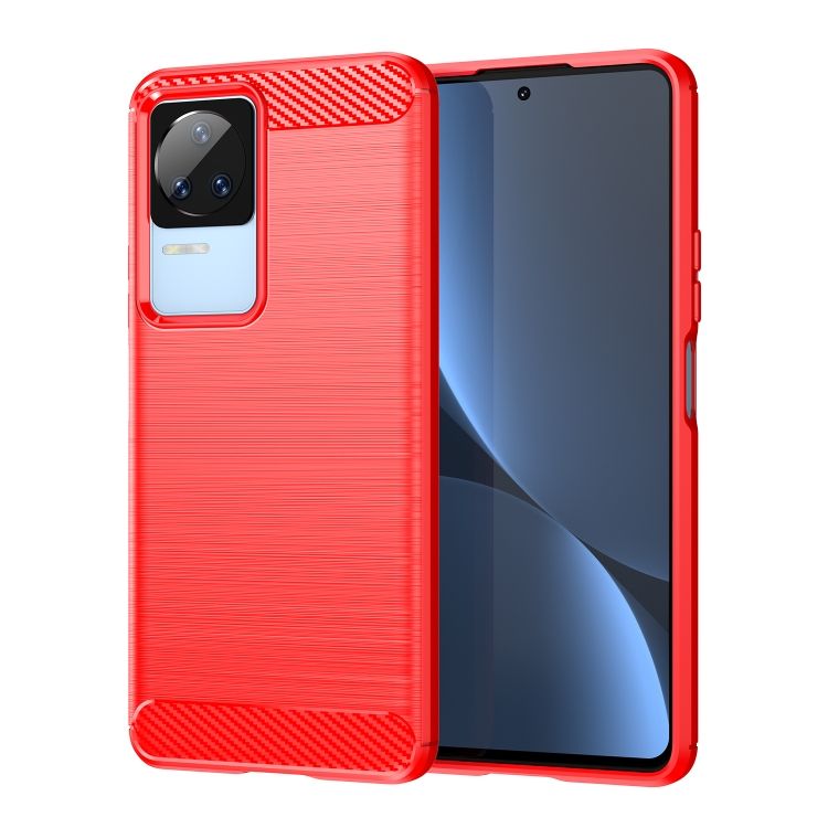 Zadný kryt Carbon červený – Xiaomi Poco F4