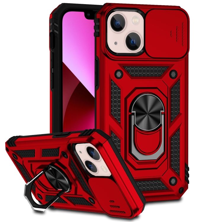 Odolný kryt CamCover Armor červený – Apple iPhone 14