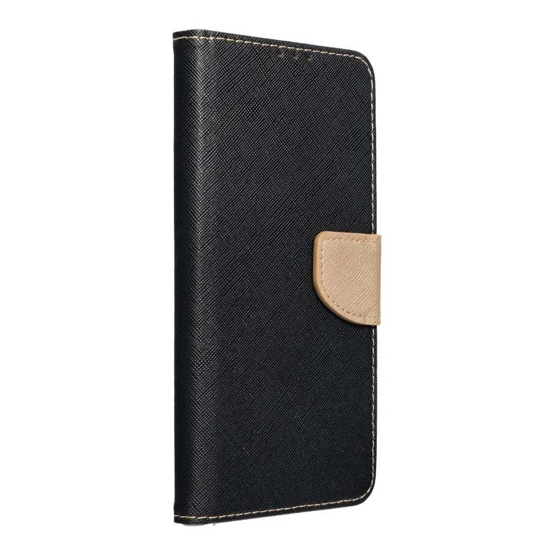 Peňaženkové puzdro Fancy Book čierno-zlaté – Apple iPhone 14