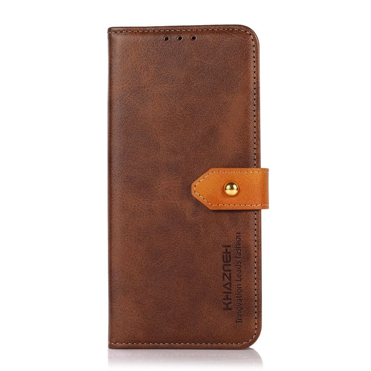 Peňaženkové puzdro Khazneh Dual-color case hnedé – Xiaomi Redmi Note 12S