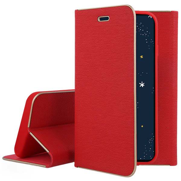 Knižkové puzdro Luna Book červené – Apple iPhone 15 Plus