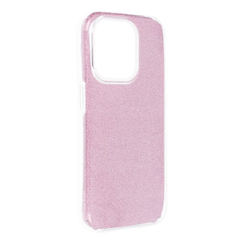 Ligotavý Kryt Forcell Shining ružový – Apple iPhone 15 Pro