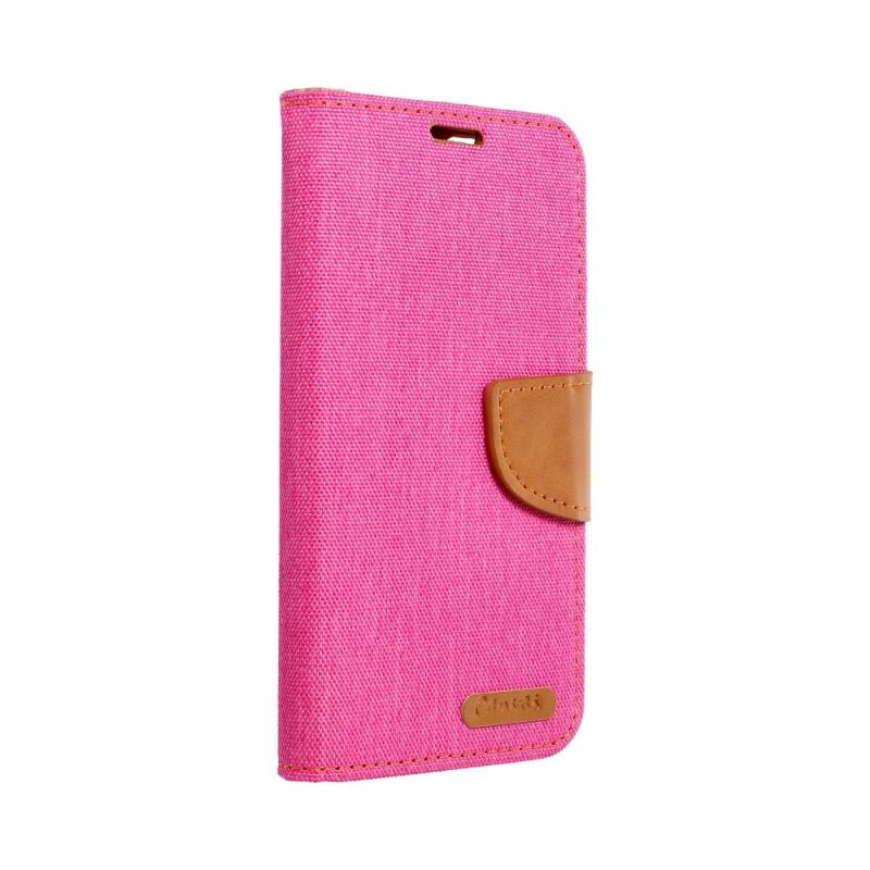 Peňaženkové puzdro Canvas Book ružové – Apple iPhone 15 Pro