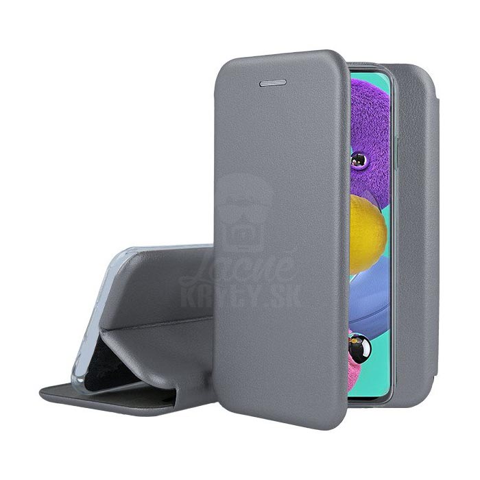 Peňaženkové puzdro Elegance sivé – Apple iPhone 15 Plus