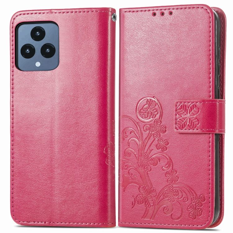 Peňaženkové puzdro Embossing Pattern Štvorlístok ružové – T Phone / T Phone 