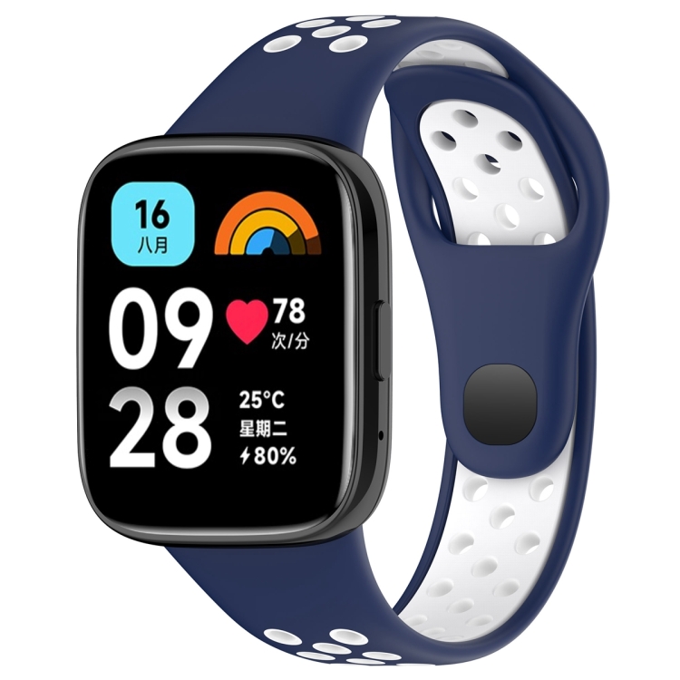 Remienok Sport Wristband modro-biely pre Xiaomi Redmi Watch 3 Active