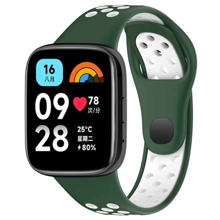 Remienok Sport Wristband zeleno-biely pre Xiaomi Redmi Watch 3 Active