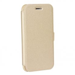 Lacné puzdro Book pocket zlaté pre mobil Huawei Y7