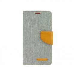 Lacné Kryty | Puzdro Canvas Book sivé – Huawei Y5 II / Y6 II Compact | Lacné Kryty