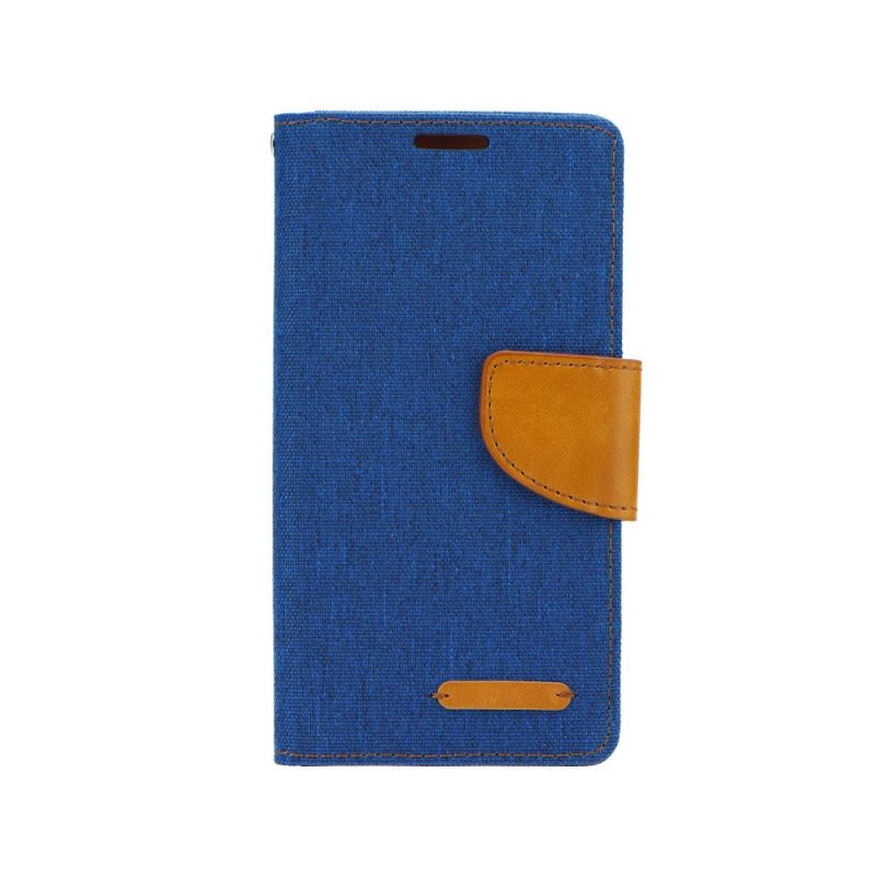 Lacné Kryty | Puzdro Canvas Book case modré – iPhone 6/6S