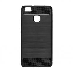 Lacné Kryty | Zadný kryt Forcell Carbon Čierny – Huawei P9 Lite | Lacné Kryty