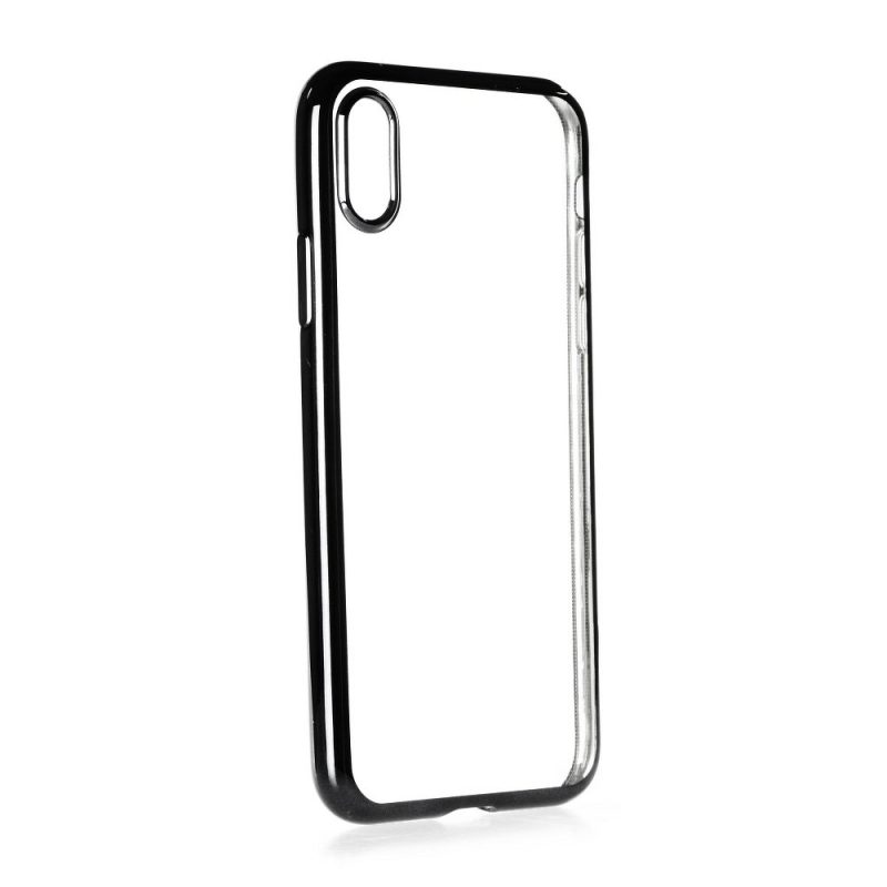 Lacné Kryty | Zadný kryt Electro Jelly Case čierny – iPhone X / XS