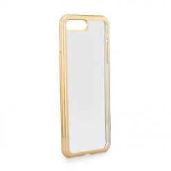 Lacné puzdro Electro Jelly Case zlaté na iPhone 7 plus a 8 plus
