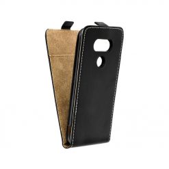 Lacné puzdro Flip Case Slim Flexi Fresh čierne pre mobil Huawei P20 Lite