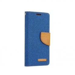 Lacné Kryty | Puzdro Canvas Book case modré – Huawei P8 Lite | Lacné Kryty