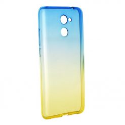 Lacné puzdro Forcell Ombre modro-zlaté pre Huawei Y7