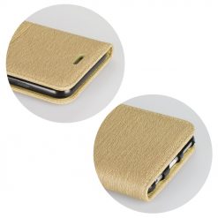 Lacné puzdro Urban Book zlaté na mobil Huawei P9 Lite Mini