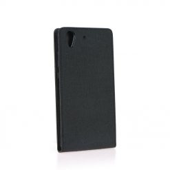 Lacné Kryty | Puzdro Flip Canvas Flexi Čierne – Huawei Y6 II | Lacné Kryty