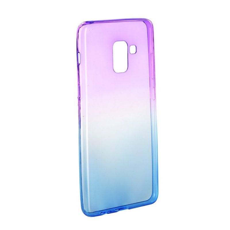 Lacné Kryty | Zadný kryt Forcell Ombre purpurovo-modrý – Samsung Galaxy A8 2018 Plus