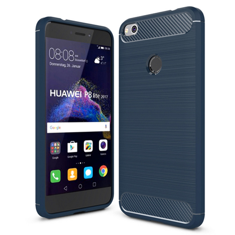 Zadný kryt Carbon case modrý – Huawei P8 Lite 2017 / P9 Lite 2017 / Honor 8 Lite | Lacné Kryty Lacné Kryty | Zadný kryt Carbon case modrý – Huawei P8 Lite 2017 / P9 Lite 2017 / Honor 8 Lite | Lacné Kryty
