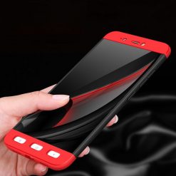 Puzdro 360 Protection čierno-červené – Huawei P9 Lite 2017 / Huawei P8 Lite 2017 / Honor 8 Lite | Lacné Kryty Lacné Kryty | Puzdro 360 Protection čierno-červené – Huawei P9 Lite 2017 / Huawei P8 Lite 2017 / Honor 8 Lite | Lacné Kryty
