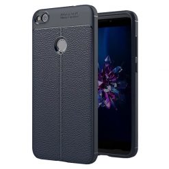 Lacné Kryty | Zadný kryt litchi pattern modrý – Huawei P9 Lite 2017 / P8 Lite 2017 / Honor 8 Lite | Lacné Kryty