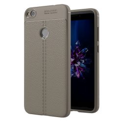 Lacné Kryty | Zadný kryt litchi pattern sivý – Huawei P9 Lite 2017 / P8 Lite 2017 / Honor 8 Lite | Lacné Kryty