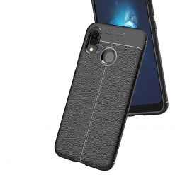 Lacné Kryty | Zadný kryt litchi pattern čierny– Huawei P20 Lite | Lacné Kryty