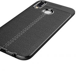 Lacné Kryty | Zadný kryt litchi pattern čierny– Huawei P20 Lite | Lacné Kryty