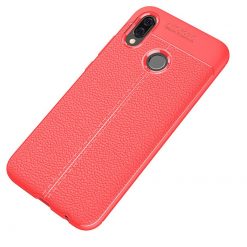 Lacné Kryty | Zadný kryt litchi pattern červený – Huawei P20 Lite | Lacné Kryty