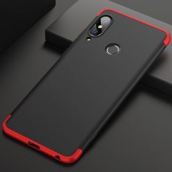 Lacné Kryty | Puzdro 360 Protection čierno-červené – Huawei P20 Lite | Lacné Kryty