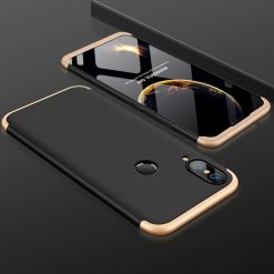 Lacné Kryty | Puzdro 360 Protection čierno-zlaté – Huawei P20 Lite | Lacné Kryty