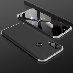 Lacné Kryty | Puzdro 360 Protection čierno-strieborné – Huawei P20 Lite | Lacné Kryty