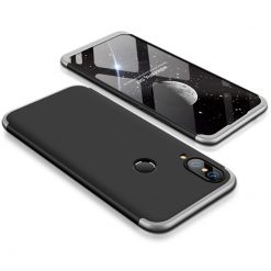 Lacné Kryty | Puzdro 360 Protection čierno-strieborné – Huawei P20 Lite | Lacné Kryty